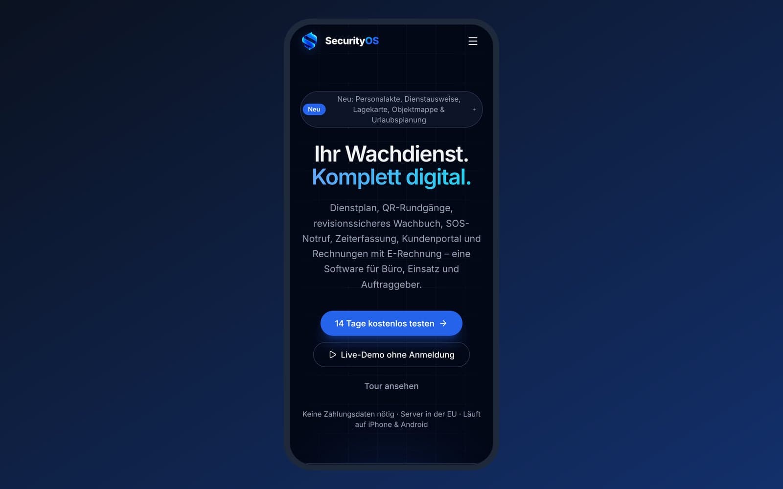 SecurityOS – Ansicht 5